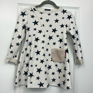 Star Dress with Crossbody Detail